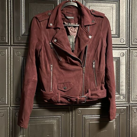 Kenneth Cole New York Suede moto jacket - Picture 1 of 4